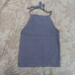 Brandy Melville Periwinkle Knit Halter Top